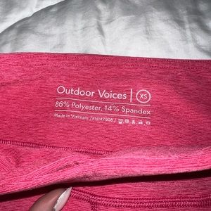 Outdoor Voices Pink Leggings